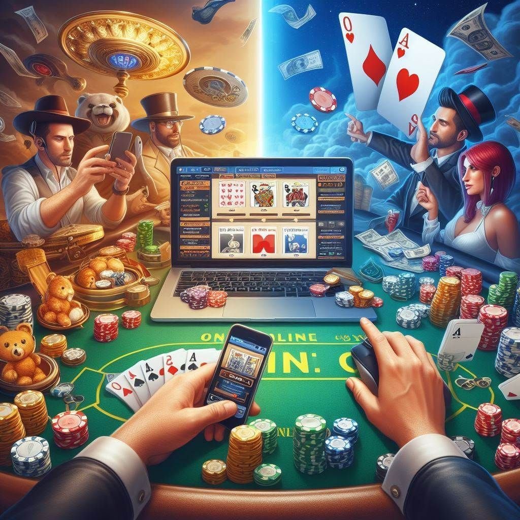 Antarmuka Infinite Blackjack dengan pilihan hit, stand, double down